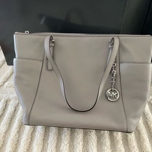 Michael Kors leather zip tote